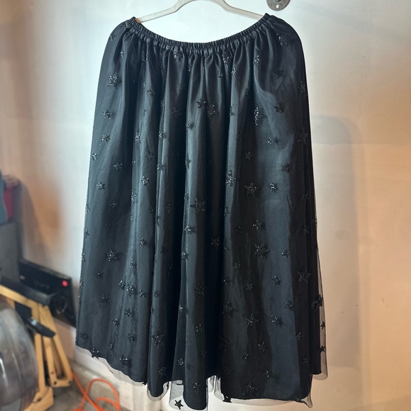Lirika Matoshi Black Stars in Her Eyes A-Line Skirt - Picture 10 of 15